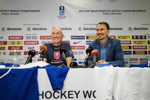 Miroslav Šatan a Craig Ramsay pred MS v hokeji 2019.