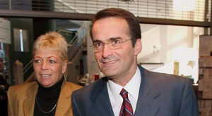Jean Lapierre s manželkou Nicole Beaulieu.