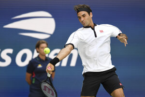 Roger Federer na US Open 2019.