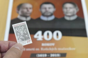 Slávnostná inaugurácia poštovej známky. 