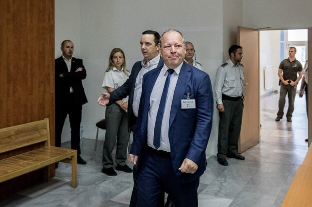 Riaditeľ TV Markíza Matthias Settele na súde.