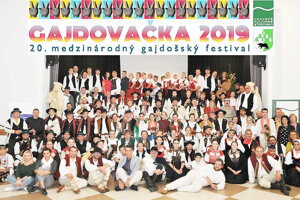 Účastníci tohtoročnej Gajdovačky 2019. 