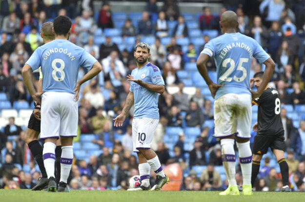 Futbalisti Manchester City.