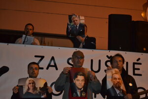 Počas prešovského protestu.