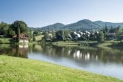 Novobanský tajch. Archívna fotografia.