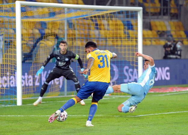 Momentka zo zápasu DAC Dunajská Streda - Slovan Bratislava.