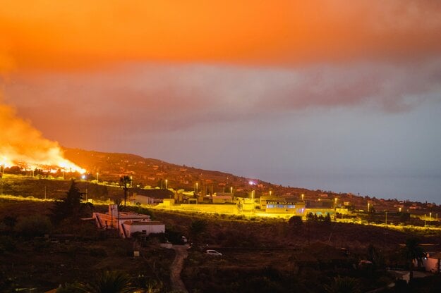 Horiace pobrežie ostrova La Palma.