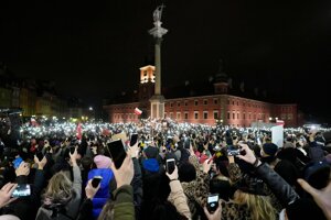 Protesty v Poľsku proti interrupčnému zákonu.