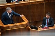 Robert Fico a Michal Šimečka.