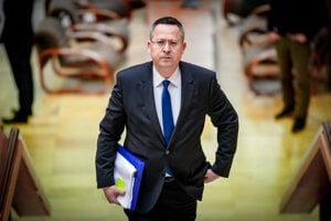 Minister financií Ladislav Kamenický.