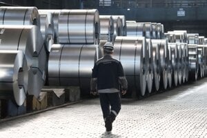 Sklad koncernu Thyssenkrupp v Duisburgu
