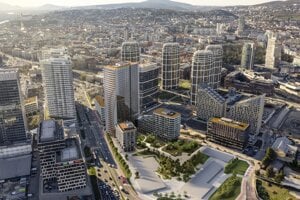 Vizualizácia projektu Ister Tower.