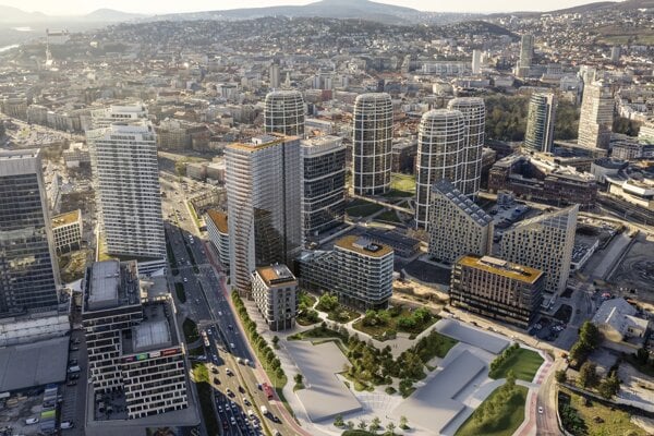 Vizualizácia projektu Ister Tower.