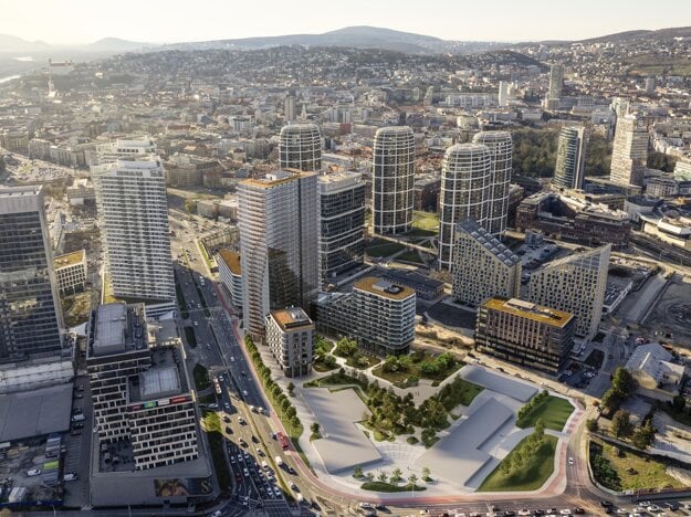 Vizualizácia projektu Ister Tower. (zdroj: Ister II)