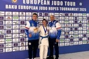 Silvia Kilačková s klubovými trénermi Daliborom Strmeňom (vľavo) a Róbertom Rácom.
