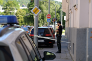 Polícia na mieste činu.