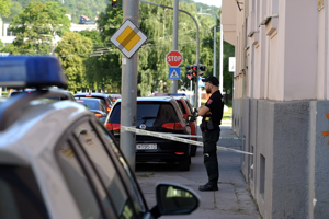 Polícia na mieste činu.