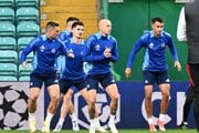 Futbalisti ŠK Slovan Bratislava.