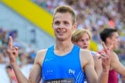Slovenský reprezentant v behu na 400 metrov cez prekážky Patrik Dömötör.