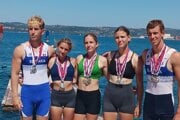 Úspešná výprava KRK Nováky (zľava): Cristian Sobota, Mariana Nagyová, Nela Melánia Vrecková, Eliška Sobotová a Tomáš Kocúr