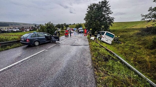 Miesto nehody. (zdroj: FB/Polícia SR - Košický kraj)