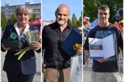 Zľava Kvetoslava Dedinská, Ján Jackuliak a Erik Susztay.