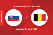 Slovensko - Belgicko: ONLINE prenos zo zápasu skupiny B na MS vo volejbale žien 2025.