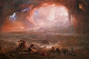 Zničenie miest Pompeje a Herculaneum podľa maliara Johna Martina.