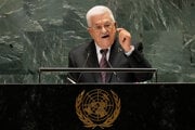Prezident palestínskej samosprávy Mahmúd Abbás.