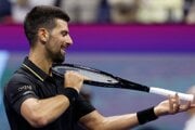 Srbský tenista Novak Djokovič počas US Open 2025.