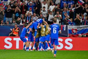 Gólová radosť slovenských futbalistov po góle na 2:0 v úvodnom kvalifikačnom zápase na MS 2026 A-skupiny Slovensko - Nemecko.