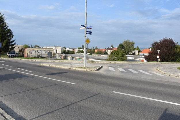 Križovatka ulíc Soblahovská a Bezručova (zdroj: trencin.sk)