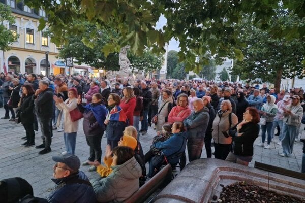 Protivládny protest v Martine.