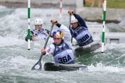 Slovenské vodné slalomárky Zuzana Paňková, Emanuela Luknárová a Soňa Stanovská