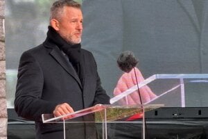 Prezident SR Peter Pellegrini v príhovore pri príležitosti osláv 81. výročia Karpatsko-duklianskej operácie.