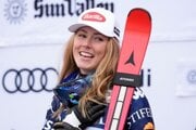Americká lyžiarka Mikaela Shiffrinová. 