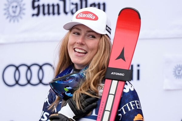Americká lyžiarka Mikaela Shiffrinová. 