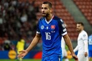 Dávid Hancko v zápase Slovensko - Luxembursko