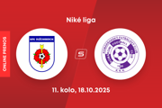 MFK Ružomberok - KFC Komárno: ONLINE prenos zo zápasu 11. kola Niké ligy.