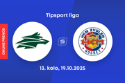Vlci Žilina - HKM Zvolen: ONLINE prenos z 13. kola Tipsport ligy.