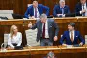 Premiér Robert Fico po schválení rozpočtu.