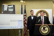Americký štátny zástupca Edward R. Martin hovoril o následkoch fentanylu v USA na tlačovej konferencii 15. mája vo Washingtone.