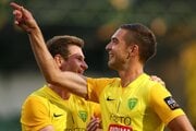 Michal Faško oslavuje gól.