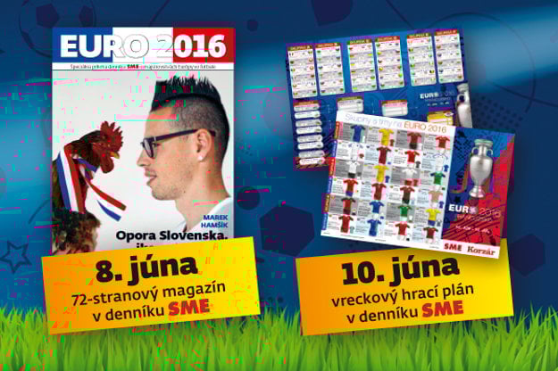Príloha SME k majstrovstvám Európy vo futbale a hrací plán do vrecka.