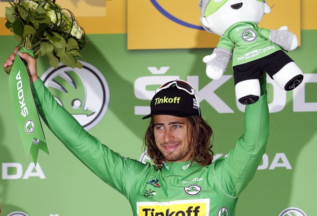 Peter Sagan získal naspäť aspoň zelený dres.