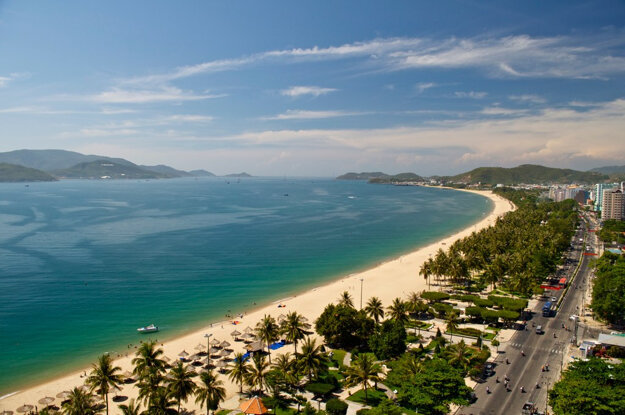 Pobrežie Nha Trang, Vietnam.