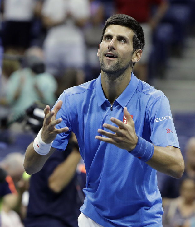 Novak Djokovič mal zo svojho víťazstva radosť.