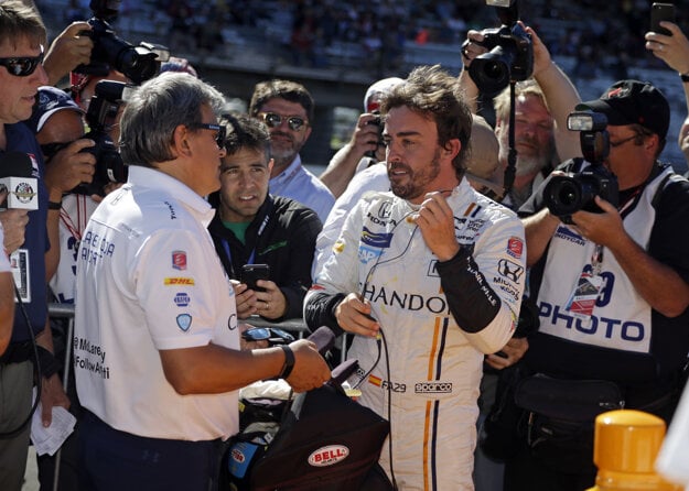 Fernando Alonso po skončení kvalifikácie.