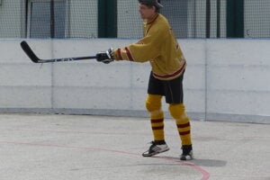 Skalická hokejbalová liga, semifinále Indiáni - Legendy