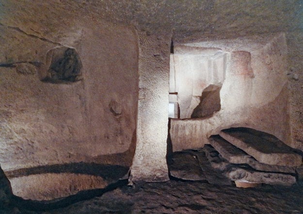 Katakomby Hal Saflieni Hypogeum.